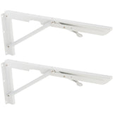 Max Folding Movable Triangle Shelf Bracket K Type Spring Steel Bracket  16inch