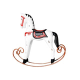 Max Mini Wooden Rocking Horse Kids Toys Desktop Ornament White - Aladdin Shoppers