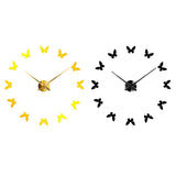 Max Large Number Acrylic Mirror Wall Clock DIY Sticker Clock  1