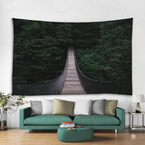 Max Forest Bridge Wall Tapestry Hang Wall Blanke Printing Decor 200x150cm