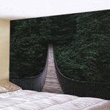 Max Forest Bridge Wall Tapestry Hang Wall Blanke Printing Decor 200x150cm