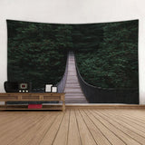 Max Forest Bridge Wall Tapestry Hang Wall Blanke Printing Decor 200x150cm