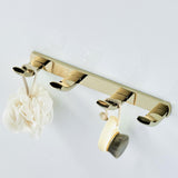 Max Solid Brass Robe Hook Bathroom Towel Hook Entrance Wall Hook for Coat Brown