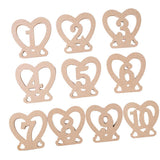 Max Wooden Table Numbers,1-10 Wedding Table Numbers for Wedding,Party Decoration