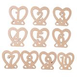 Max Wooden Table Numbers,1-10 Wedding Table Numbers for Wedding,Party Decoration
