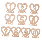 Max Wooden Table Numbers,1-10 Wedding Table Numbers for Wedding,Party Decoration