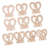 Max Wooden Table Numbers,1-10 Wedding Table Numbers for Wedding,Party Decoration