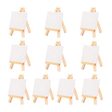 Max 10pcs Mini Wood Display Easel, Wedding Place Name Holder Menu Board
