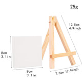 Max 10pcs Mini Wood Display Easel, Wedding Place Name Holder Menu Board
