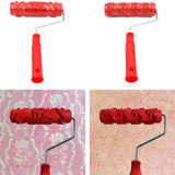 Max 7-Inch Assorted Embossed Pattern Painting Roller with Plastic Handle  Big Flower