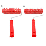 Max 7-Inch Assorted Embossed Pattern Painting Roller with Plastic Handle  Big Flower