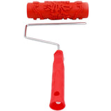 Max 7-Inch Assorted Embossed Pattern Painting Roller with Plastic Handle  Big Flower
