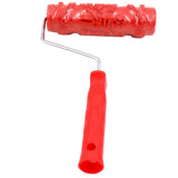 Max 7-Inch Assorted Embossed Pattern Painting Roller with Plastic Handle  Big Flower