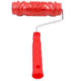 Max 7-Inch Assorted Embossed Pattern Painting Roller with Plastic Handle  Big Flower