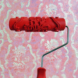 Max 7-Inch Assorted Embossed Pattern Painting Roller with Plastic Handle  Big Flower