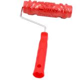 Max 7-Inch Assorted Embossed Pattern Painting Roller with Plastic Handle  Big Flower