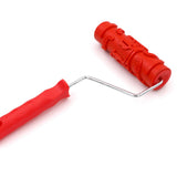Max 7-Inch Assorted Embossed Pattern Painting Roller with Plastic Handle  Big Flower