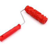 Max 7-Inch Assorted Embossed Pattern Painting Roller with Plastic Handle  Big Flower
