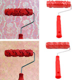 Max 7-Inch Assorted Embossed Pattern Painting Roller with Plastic Handle  Big Flower