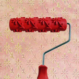 Max 7-Inch Assorted Embossed Pattern Painting Roller with Plastic Handle  Small Flower