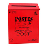 Vintage Galvanized Mailbox Letterbox Postbox Newspaper Holder Box Red