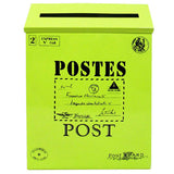 Vintage Galvanized Mailbox Letterbox Postbox Newspaper Holder Box Green