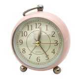 Silent Bedside quartz clock Table Alarm Clock with Nigth Light Pink