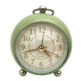 Silent Bedside quartz clock Table Alarm Clock with Nigth Light Green