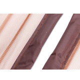 Screen Door Curtain Summer Door Curtain Mosquito Curtain -Coffee 90x210cm