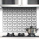 Maxbell 20x20cm Self Adhesive Wall Stickers Decal Tile Home Kitchen Decor Style 09