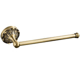 Maxbell Antique Bronze Brass Carved Wall Mounted Towel Rack Bathroom Accessories