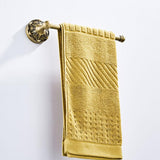 Maxbell Antique Bronze Brass Carved Wall Mounted Towel Rack Bathroom Accessories