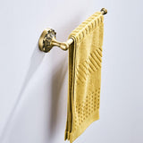 Maxbell Antique Bronze Brass Carved Wall Mounted Towel Rack Bathroom Accessories