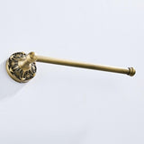 Maxbell Antique Bronze Brass Carved Wall Mounted Towel Rack Bathroom Accessories