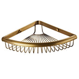 Maxbell Wall Mount Bathroom Hardware Storge Brass Basket Bronze