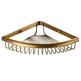 Maxbell Wall Mount Bathroom Hardware Storge Brass Basket Bronze