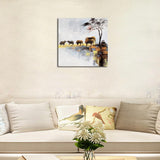 Maxbell Background Wall Art Painting Picture for Home Modern Decoration 03 35x35cm