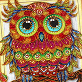 Maxbell 5D DIY Diamond Painting Horse Cross Stitch Embroidery Picture H Owl-30X40CM
