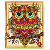 Maxbell 5D DIY Diamond Painting Horse Cross Stitch Embroidery Picture H Owl-30X40CM