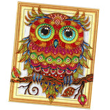 Maxbell 5D DIY Diamond Painting Horse Cross Stitch Embroidery Picture H Owl-30X40CM