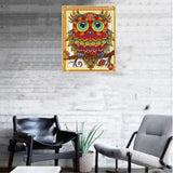 Maxbell 5D DIY Diamond Painting Horse Cross Stitch Embroidery Picture H Owl-30X40CM