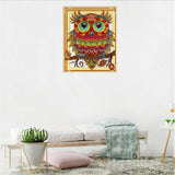 Maxbell 5D DIY Diamond Painting Horse Cross Stitch Embroidery Picture H Owl-30X40CM