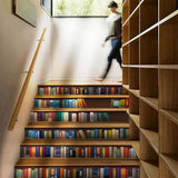 Max 3D Stair Risers Decal Self Adhesive Ladder Step Mural Sticker  Bookcase_A