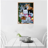 Max DIY Diamond Painting Cross Stitch Embroidery Picture Home Decor Cat