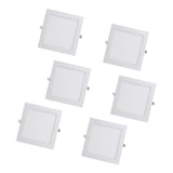 Max 12W Recessed LED Ceiling Light  - Square 220-240V  Warm White