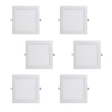 Max 12W Recessed LED Ceiling Light  - Square 220-240V  Warm White