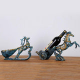 Max Creative Wine Bottle Holder Rack European Style Home Decor Deer_30x22cm