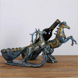 Max Creative Wine Bottle Holder Rack European Style Home Decor Deer_30x22cm