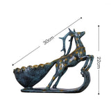 Max Creative Wine Bottle Holder Rack European Style Home Decor Deer_30x22cm