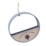 Max HOME Geometric Hanging Pot Rack Metal Wall Planter Basket Round-Gray